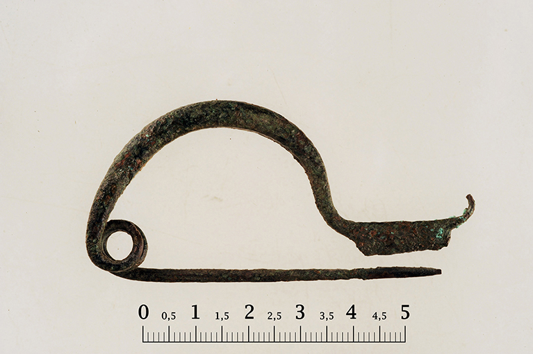 fibula/ ad arco semplice - ambito daunio (sec. VI - V a.C)