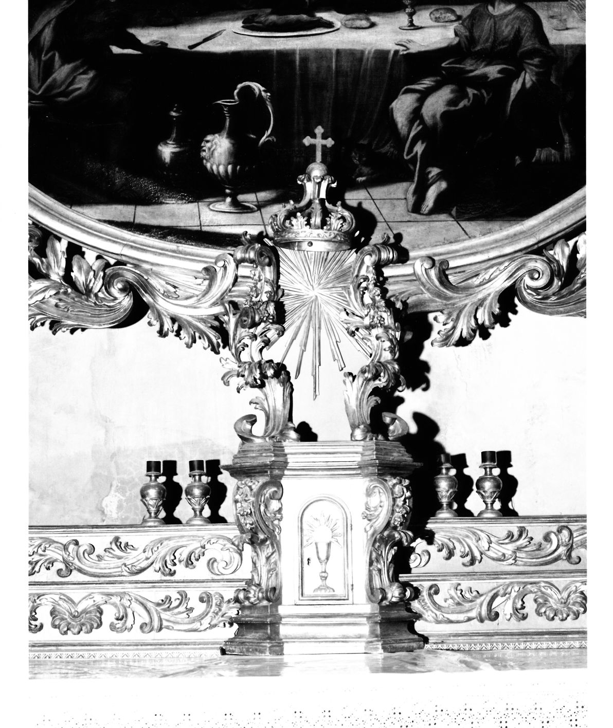 gradino d'altare, opera isolata - bottega italiana (sec. XVII)