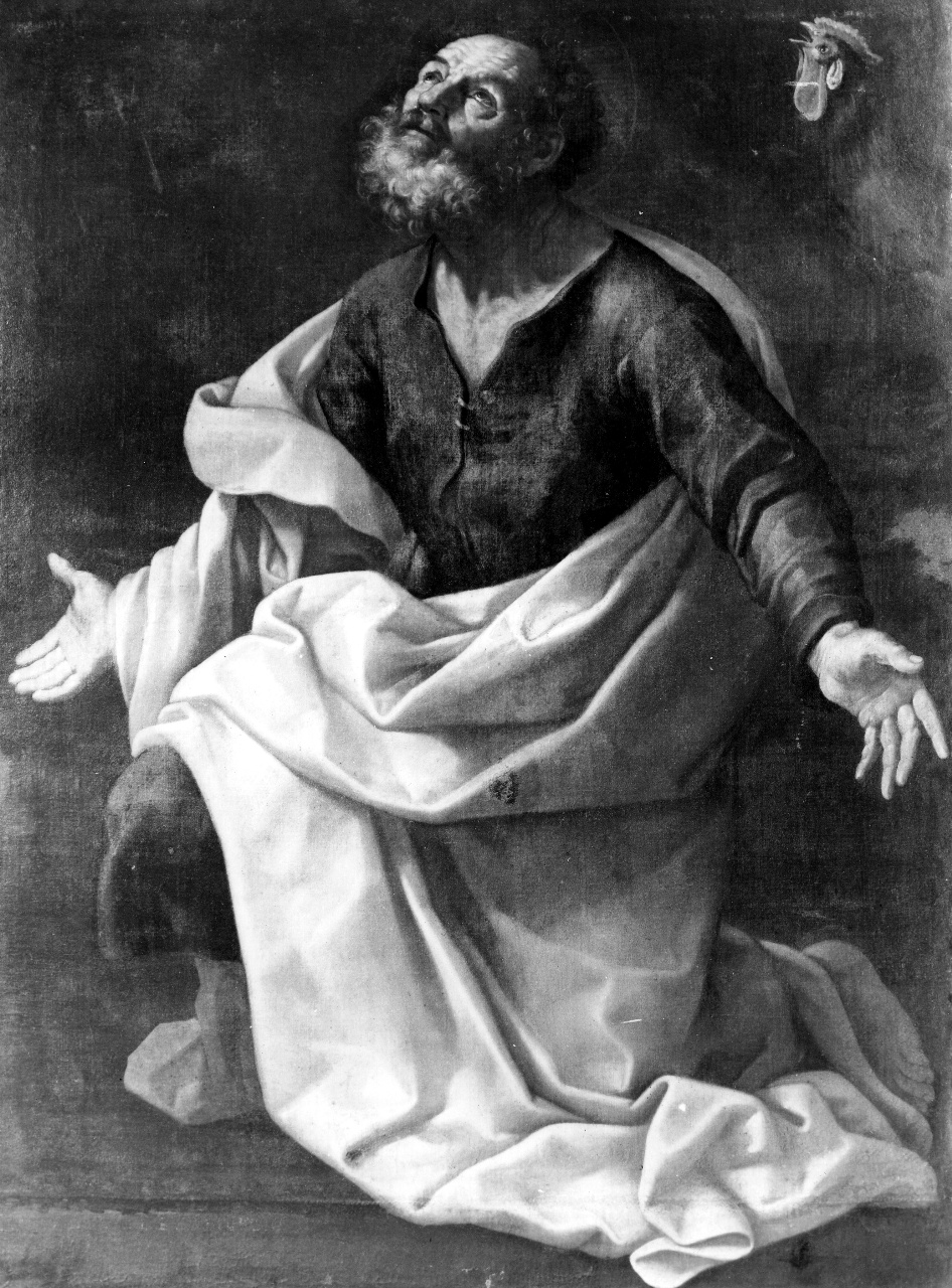 San Pietro in lacrime (dipinto) - ambito Italia centrale (sec. XVII)