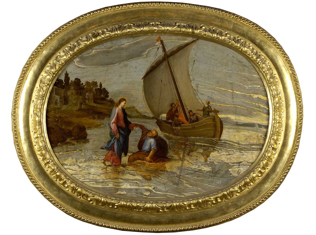 San Pietro salvato dalle acque (dipinto) - ambito francese (primo quarto sec. XVII)