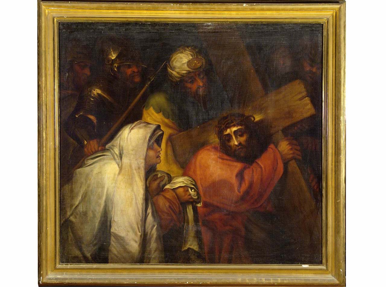 Cristo incontra la Veronica (dipinto) - ambito veneto (prima metà sec. XVII)