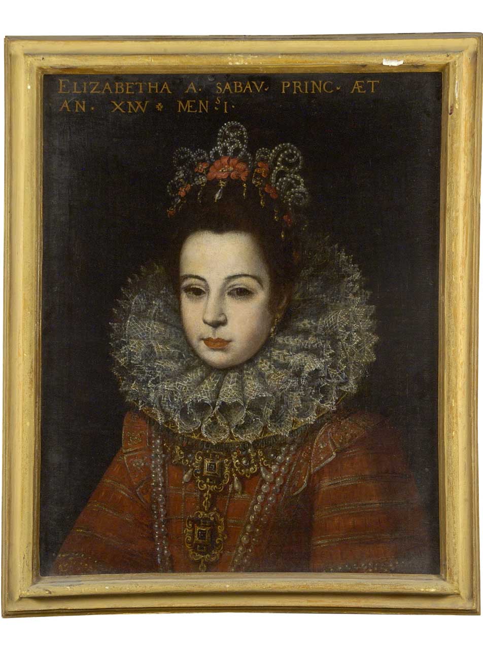 ritratto della principessa Elisabetta Amalia di Savoia (dipinto) - ambito piemontese (sec. XVII)