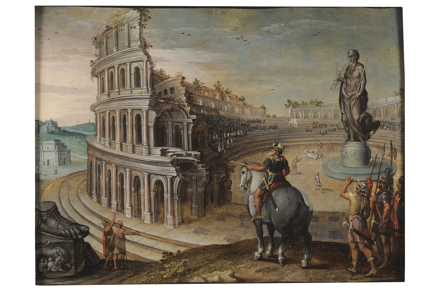 veduta del Colosseo (dipinto) di Rantwyck Bernard (primo quarto sec. XVII)