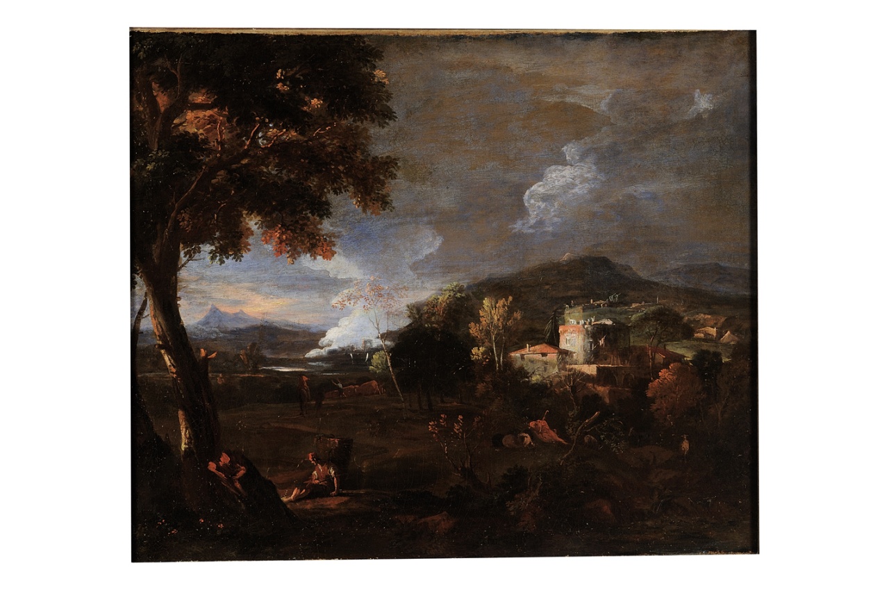 paesaggio (dipinto) di Ricci Marco (inizio sec. XVIII)