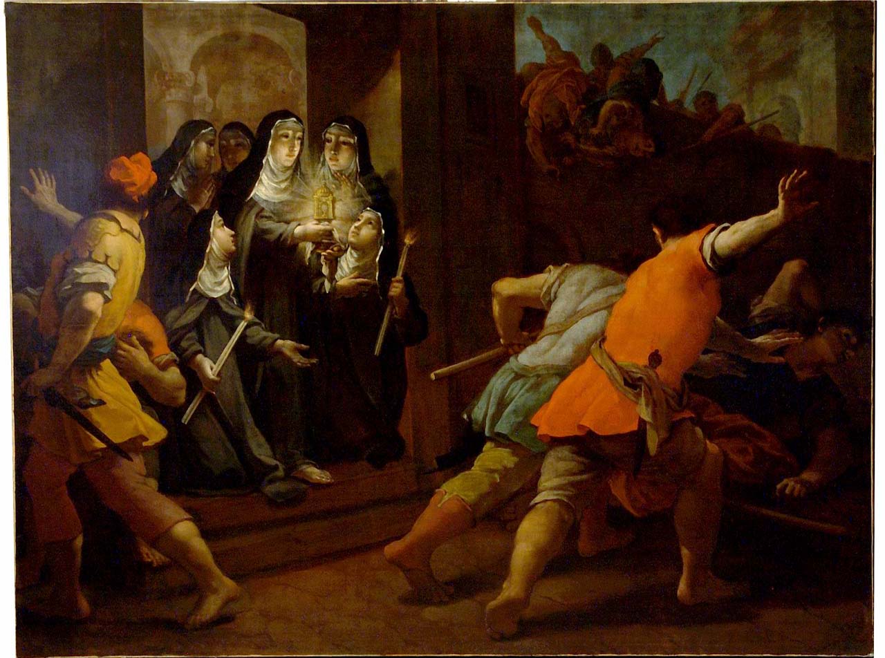 miracolo di una monaca (dipinto) di Bonechi Matteo (secondo quarto sec. XVIII)