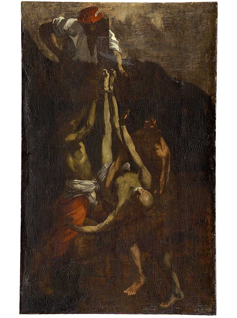 crocifissione di San Pietro (dipinto) di Reni Guido (maniera) (sec. XVII)