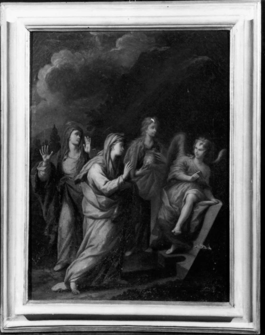 pie donne al sepolcro (dipinto) di Cinqui Giovanni (bottega) (primo quarto sec. XVIII)