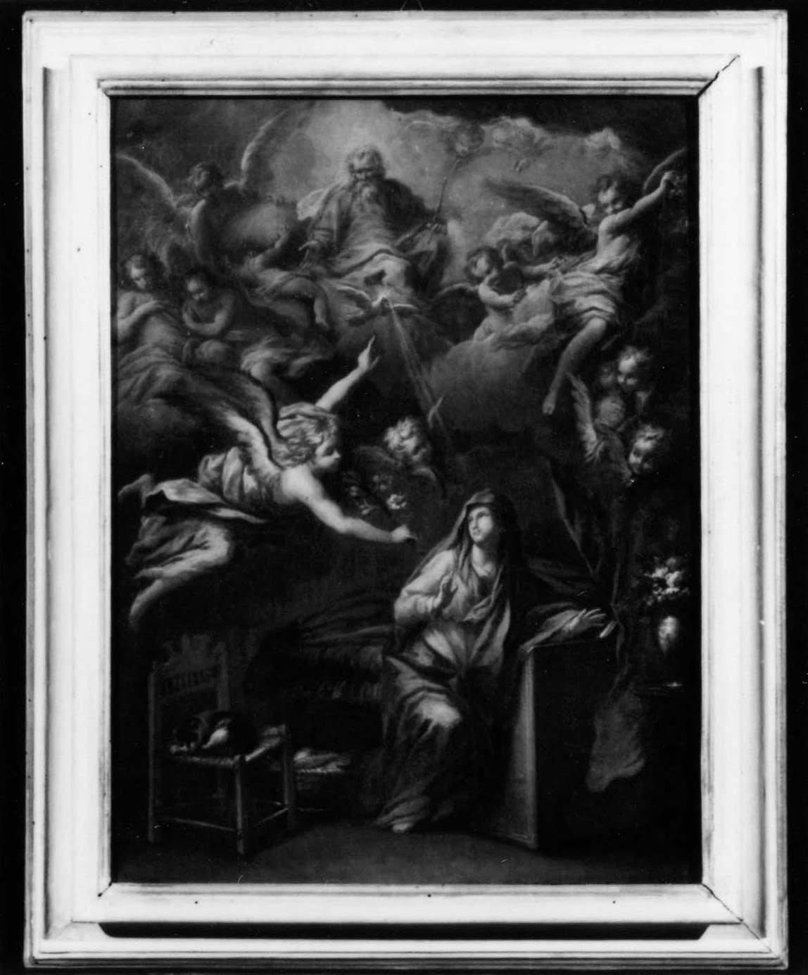 Annunciazione (dipinto) di Cinqui Giovanni (bottega) (primo quarto sec. XVIII)