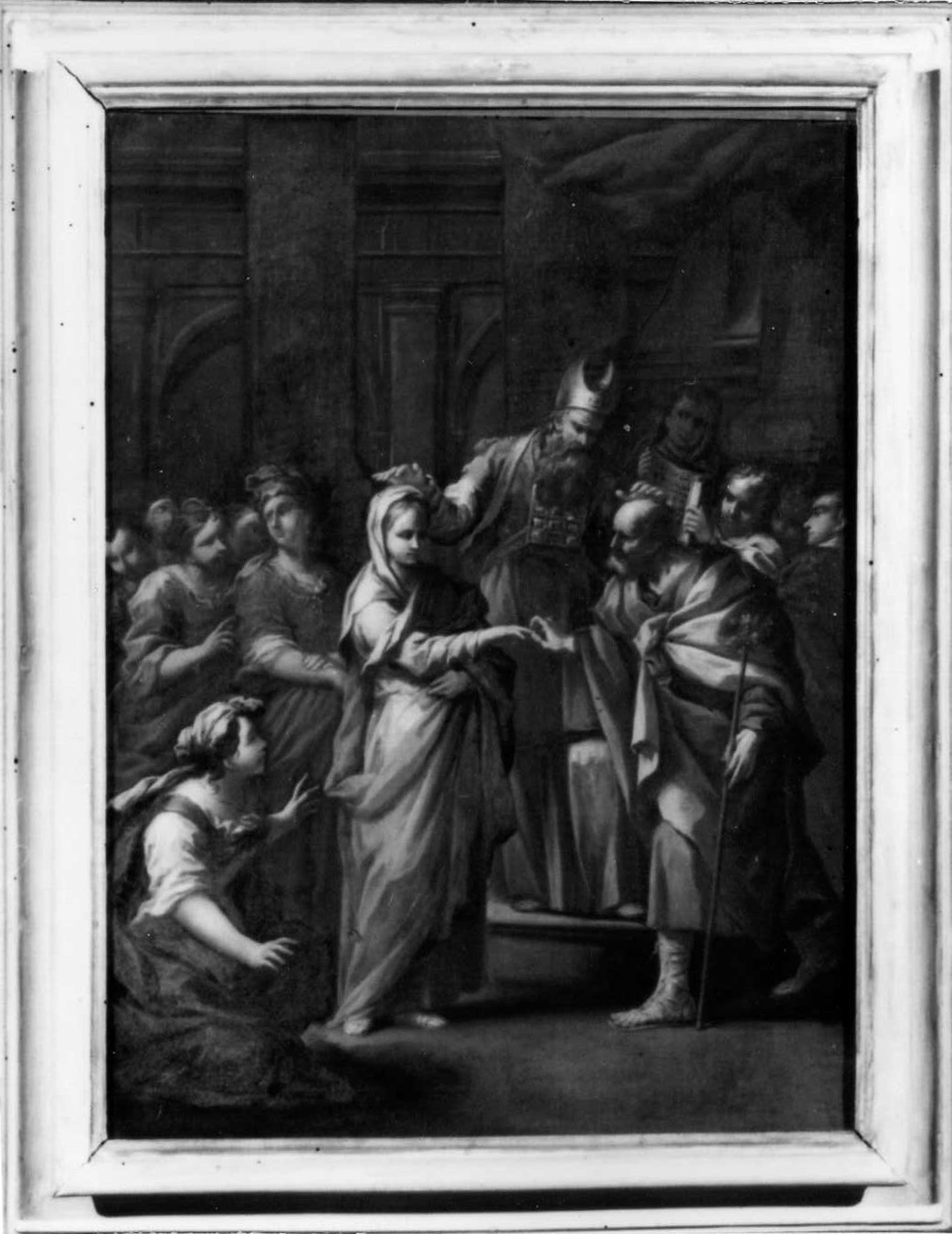 Sposalizio di Maria Vergine (dipinto) di Cinqui Giovanni (bottega) (primo quarto sec. XVIII)