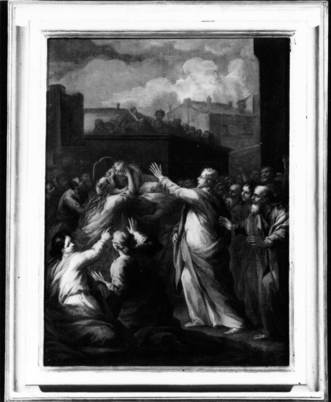 Cristo guarisce la figlia della cananea (dipinto) di Cinqui Giovanni (bottega) (primo quarto sec. XVIII)