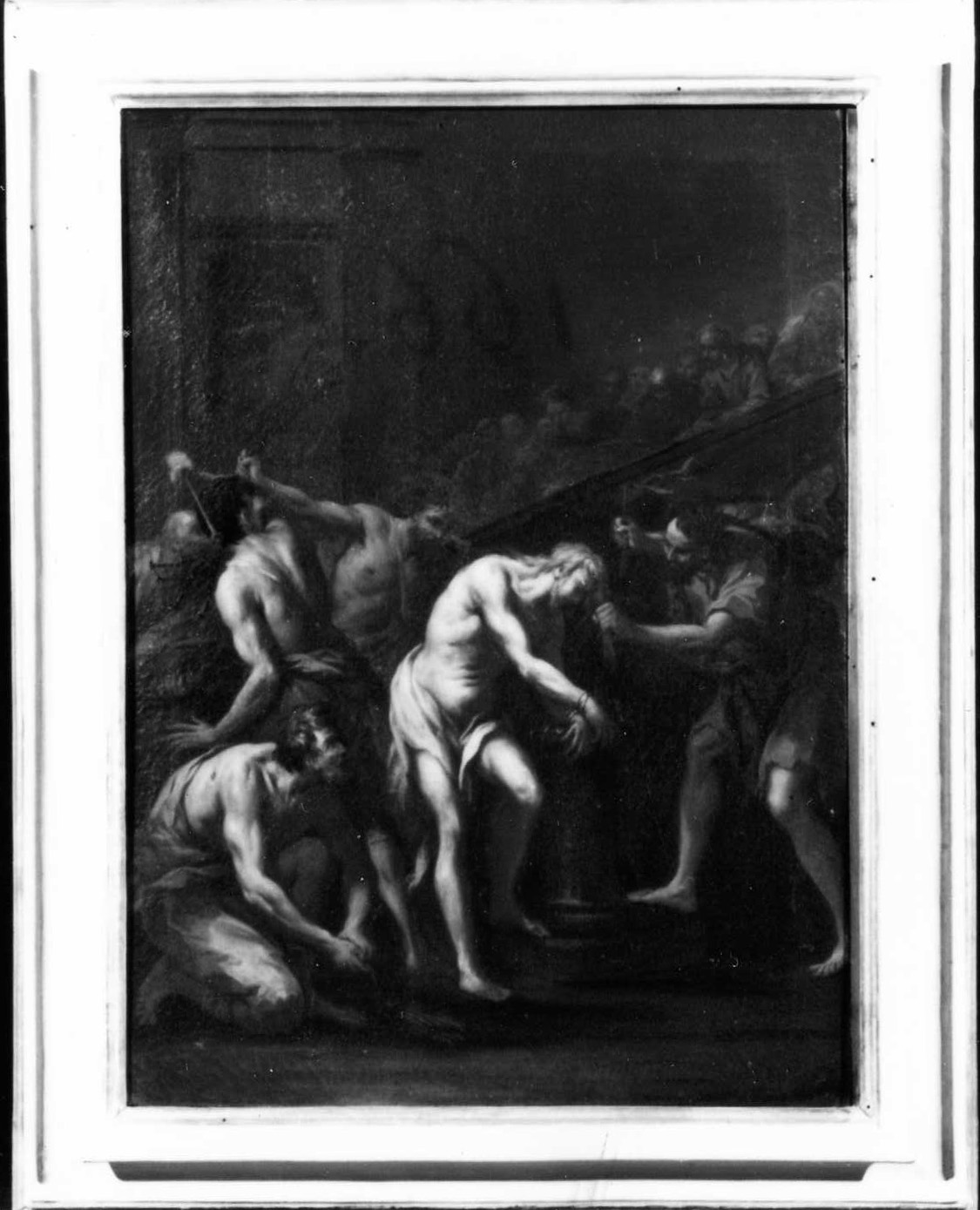 flagellazione di Cristo (dipinto) di Cinqui Giovanni (bottega) (primo quarto sec. XVIII)