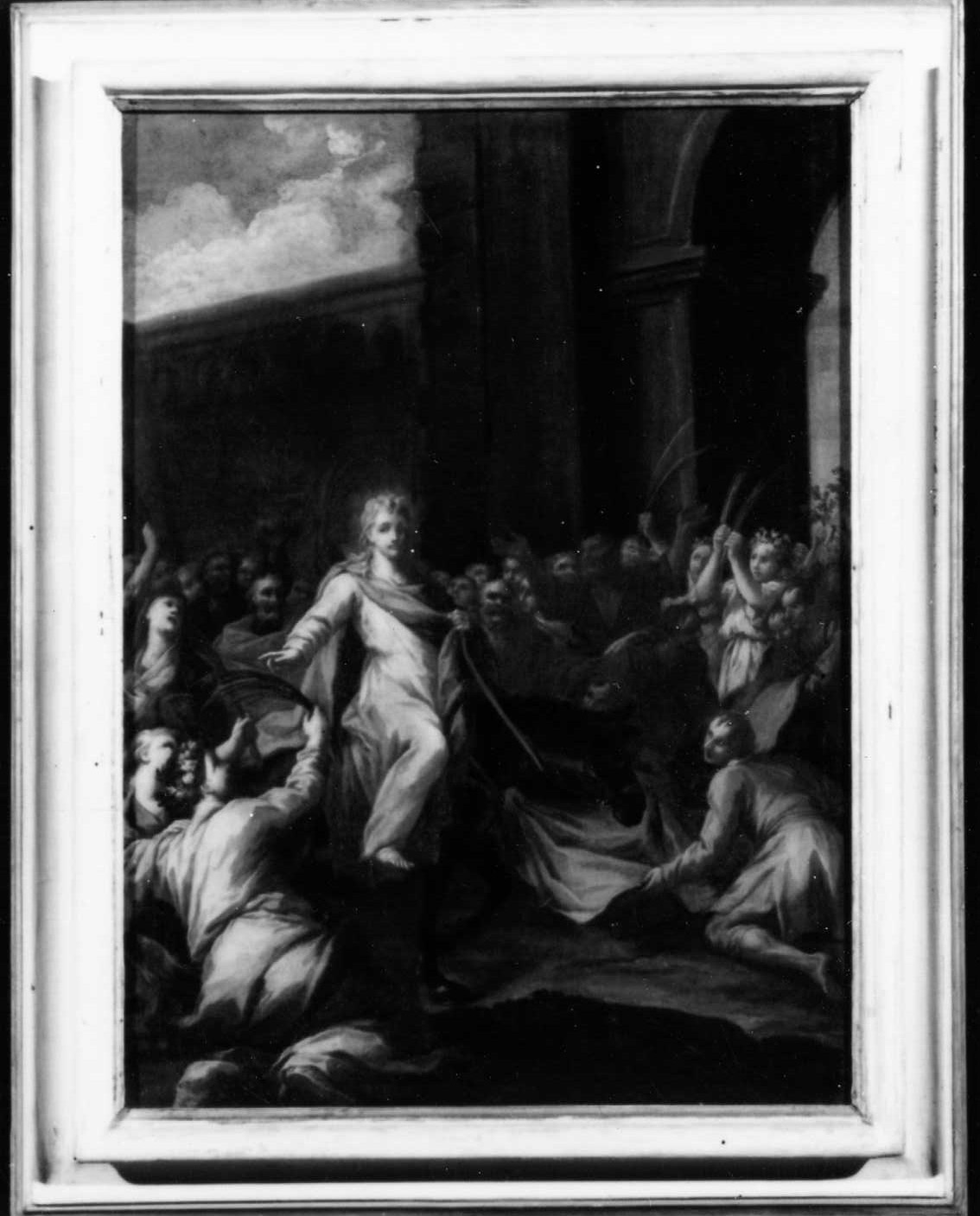 entrata di Cristo in Gerusalemme (dipinto) di Cinqui Giovanni (bottega) (primo quarto sec. XVIII)