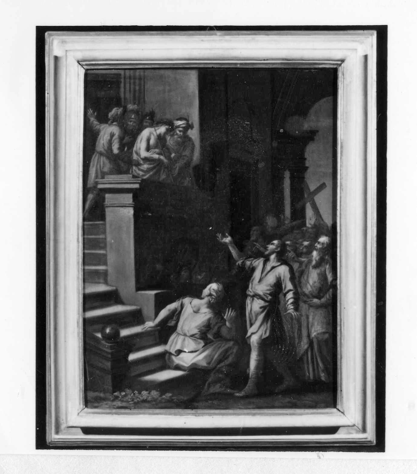 Ecce Homo (dipinto) di Cinqui Giovanni (bottega) (primo quarto sec. XVIII)