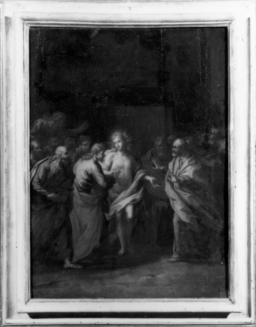 incredulità di San Tommaso (dipinto) di Cinqui Giovanni (bottega) (primo quarto sec. XVIII)