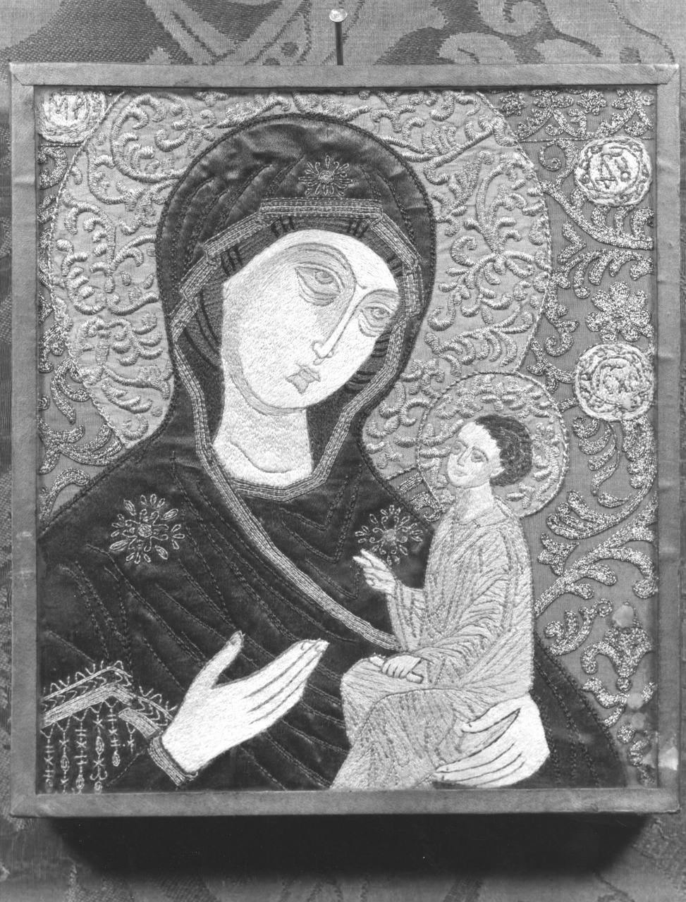 Madonna con Bambino (icona) - manifattura russa (sec. XIX)