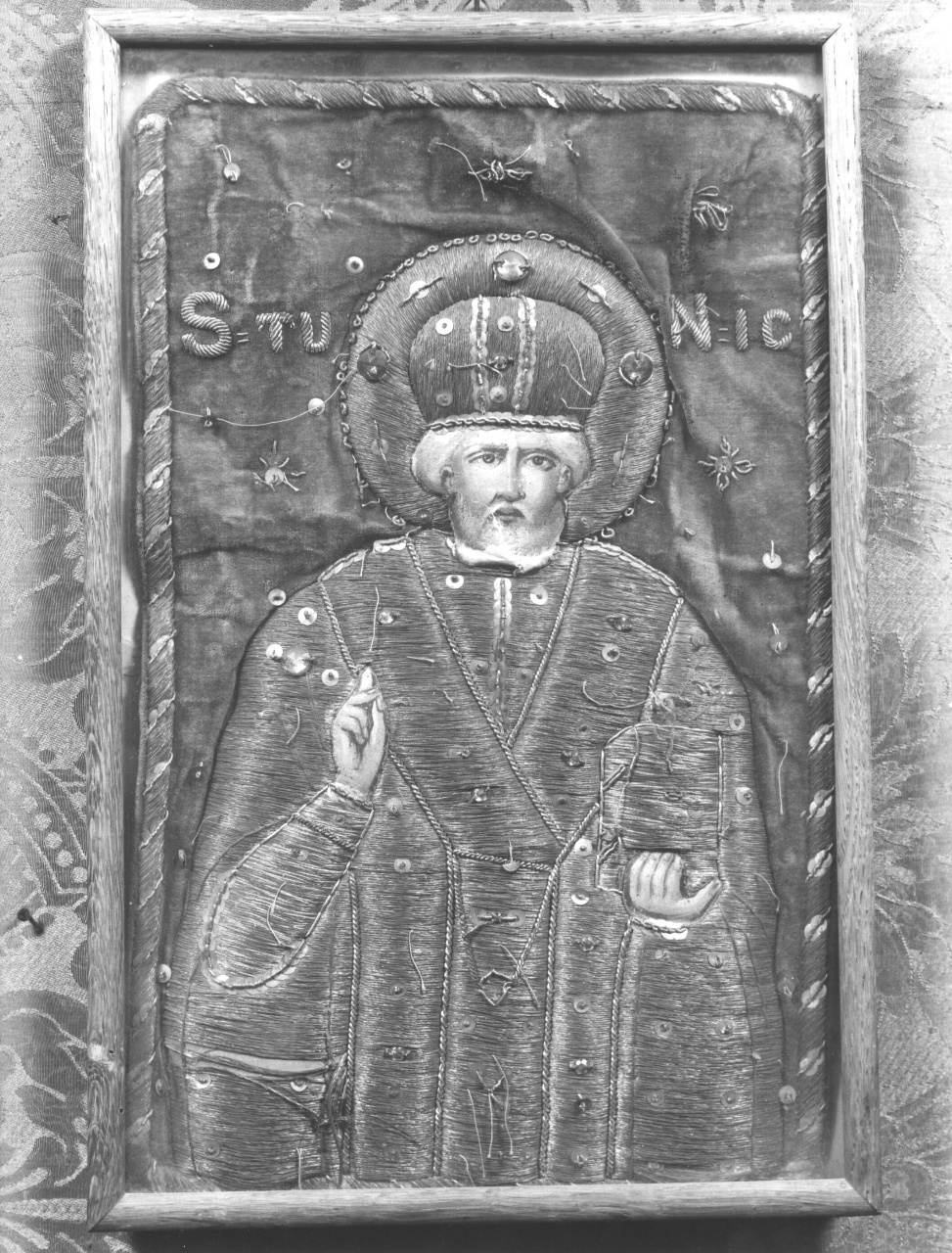San Nicola taumaturgo (icona) - manifattura russa (sec. XIX)