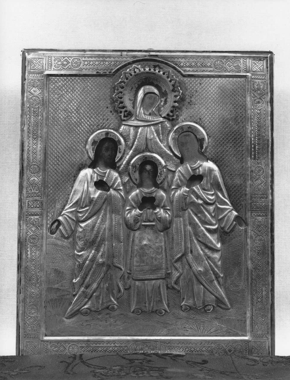 Santa Sofia con Fede, Speranza e Carità (icona) - bottega russa (sec. XIX)