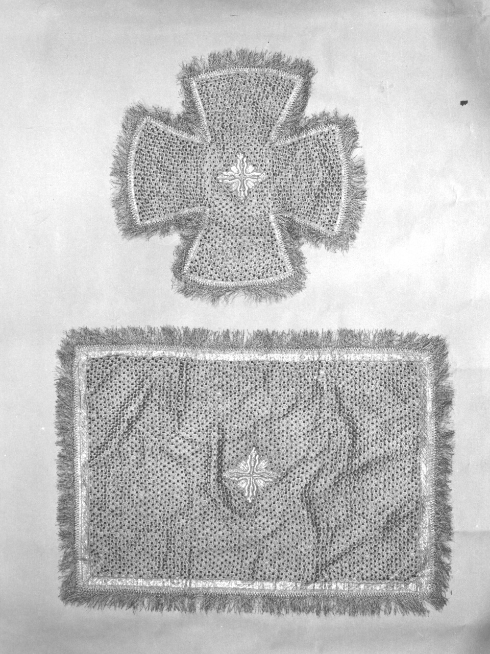 croce (velo, pendant) - manifattura russa (sec. XIX)