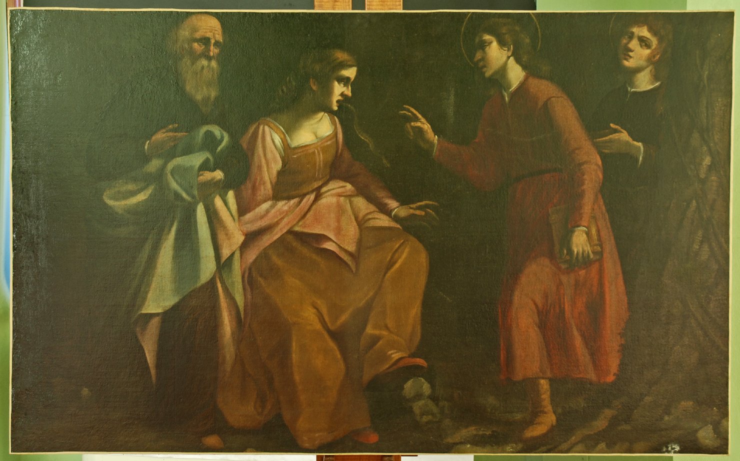 Miracolo del serpente, Storie dei Santi Cosimo e Damiano (dipinto) - ambito toscano (prima metà sec. XVII)