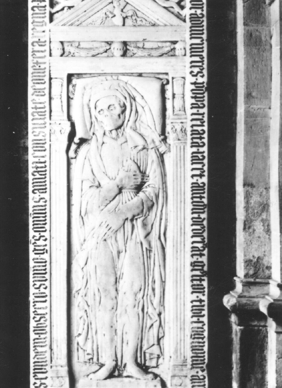 ritratto funebre di Antonio Amati (lastra tombale) - bottega toscana (fine/ inizio secc. XIV/ XV)