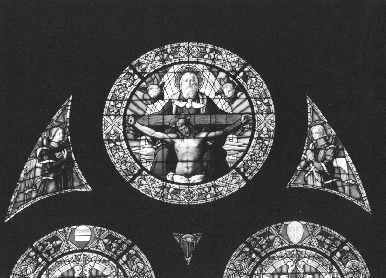 Trinità (vetrata) di De Matteis Ulisse (fine sec. XIX)