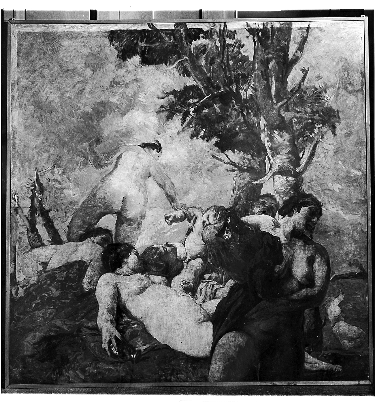 Scena bucolica, figure femminili (dipinto) di Graziosi Giuseppe (sec. XX)