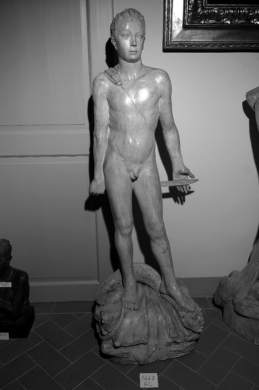 David (vince il Bene sul Male), David (calco di statua) di Innocenti Enzo (sec. XX)