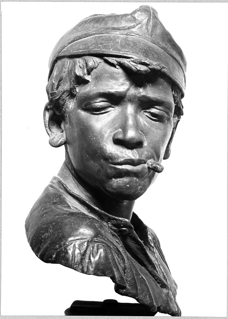 busto ritratto di giovane (scultura) di Rossi Giuseppe (inizio sec. XX)