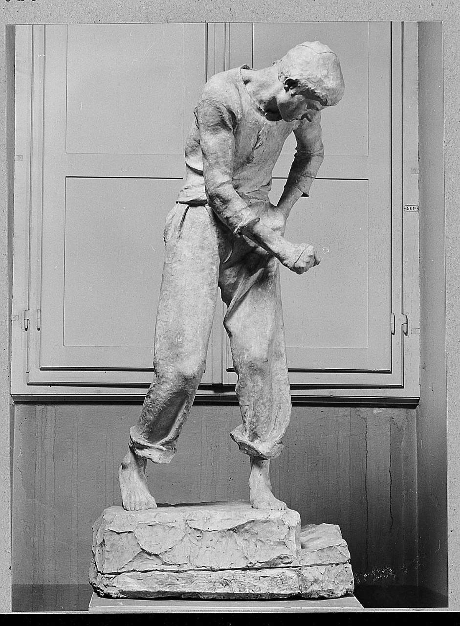 Il ciccaiolo, figura maschile (scultura) di Trentacoste Domenico (sec. XX)