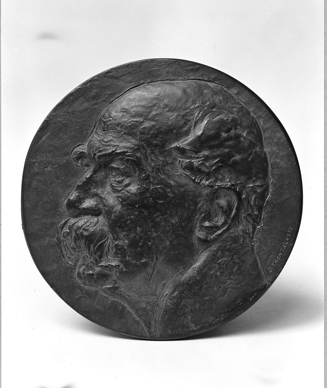 ritratto di Tommaso Salvini (medaglia) di Trentacoste Domenico (sec. XX)