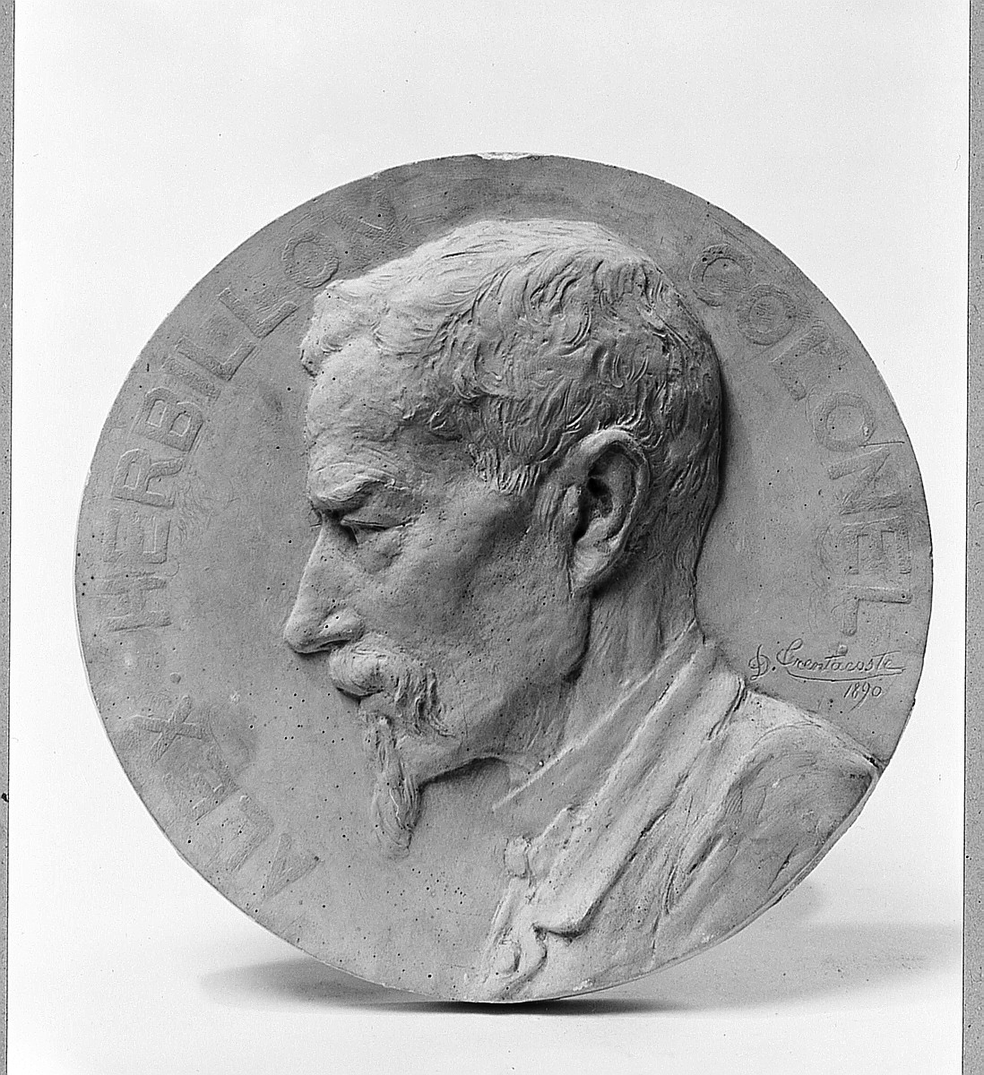 ritratto del colonnello Alexandre Herbillon (rilievo) di Trentacoste Domenico (sec. XIX)
