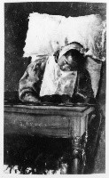 La malata, donna malata (dipinto) di Ciani Cesare (fine sec. XIX)