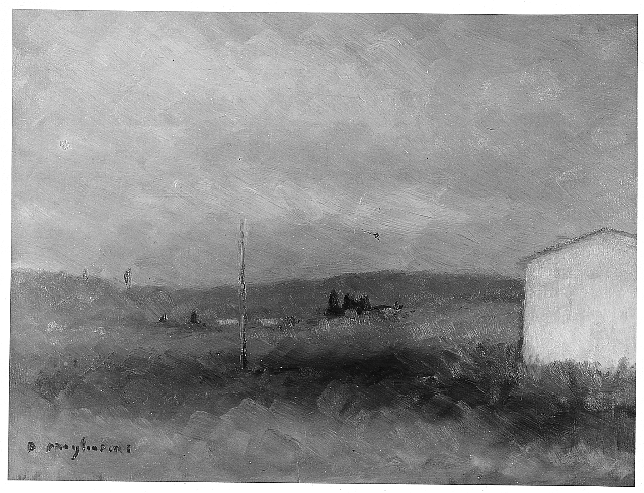 paesaggio (dipinto) di Migliorini Dino (sec. XX)