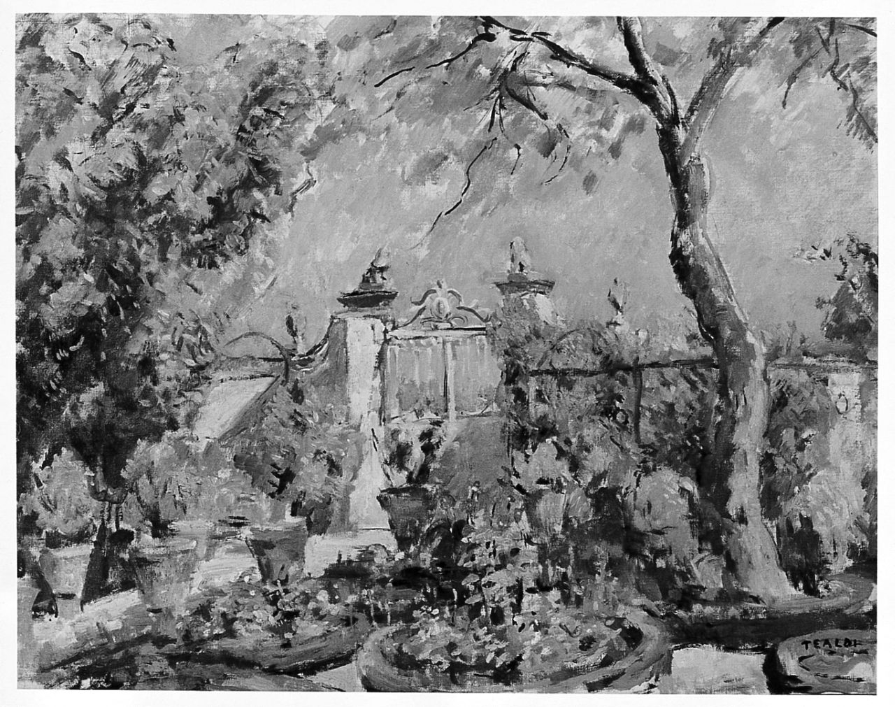 giardino (dipinto) di Tealdi Ascanio (sec. XX)