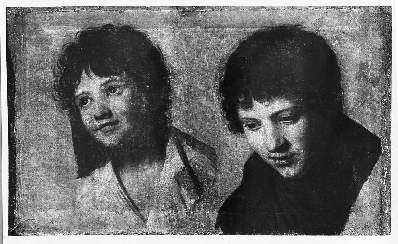 Ritratto di Giuseppe e Bernardino Belluomini (dipinto) di Tofanelli Stefano (seconda metà sec. XVIII)