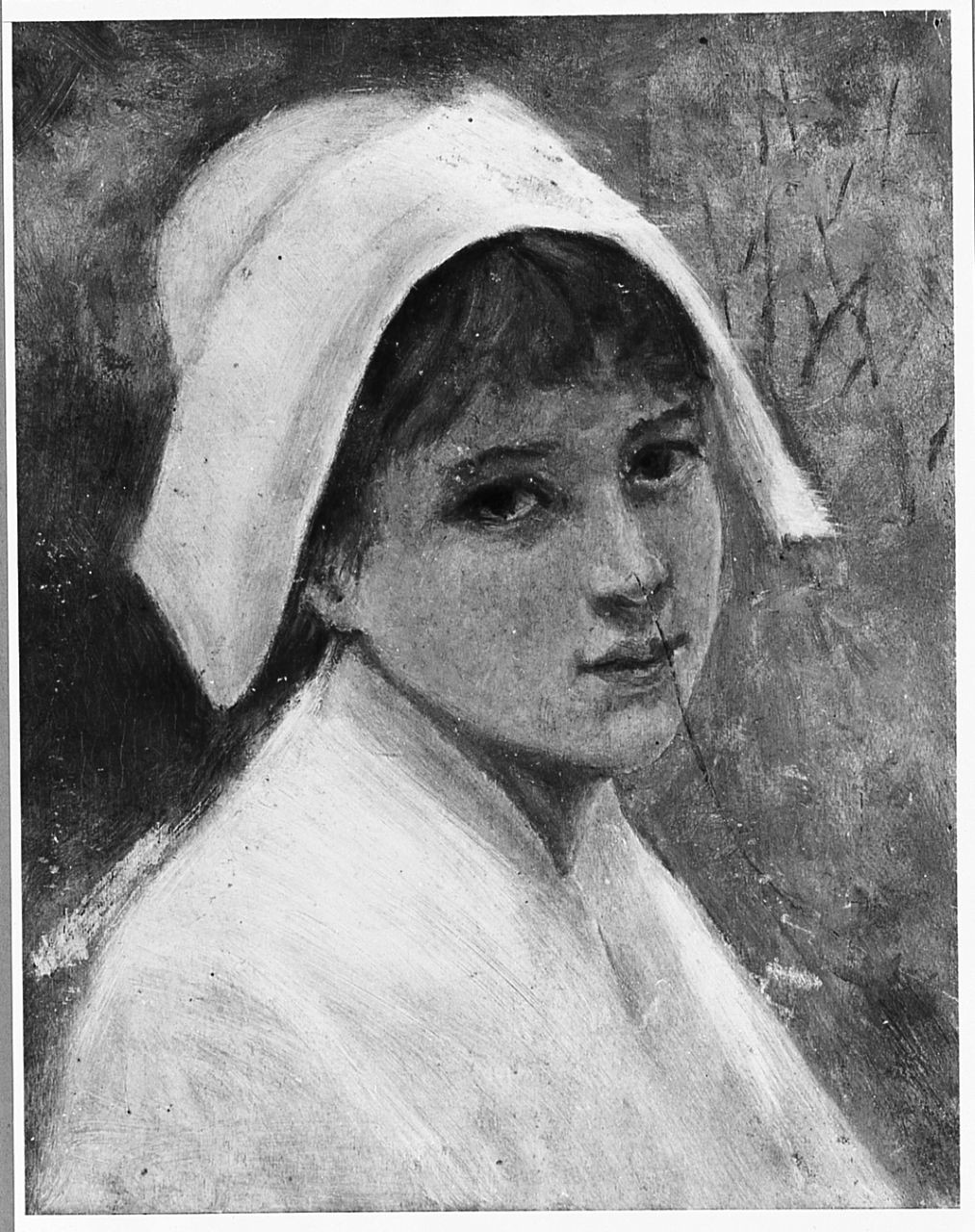Olandesina, ritratto di giovane donna (dipinto) di Ancillotti Torello (sec. XIX)