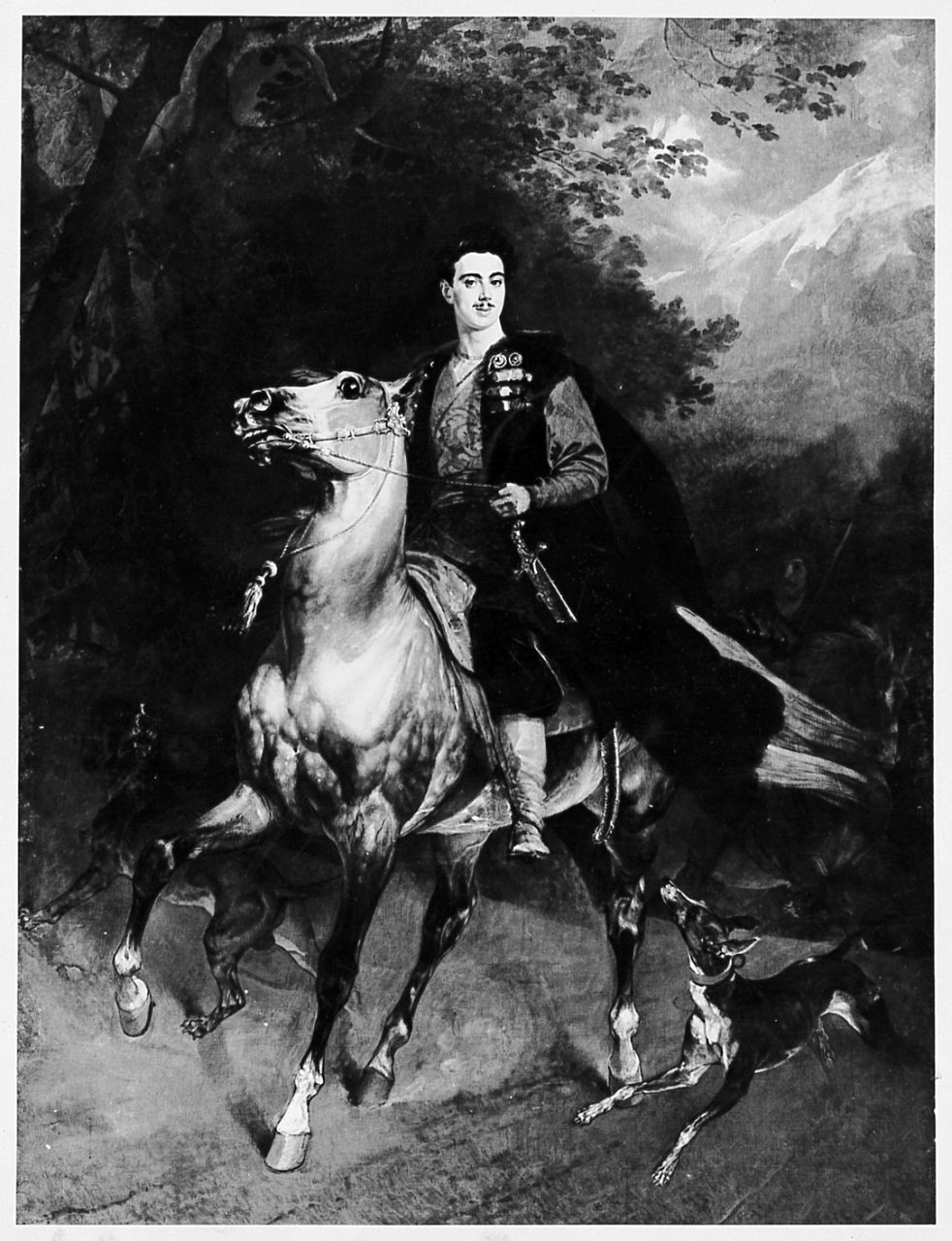 ritratto di Anatolio Demidoff a cavallo (dipinto) di Brjullov Karl (sec. XIX)