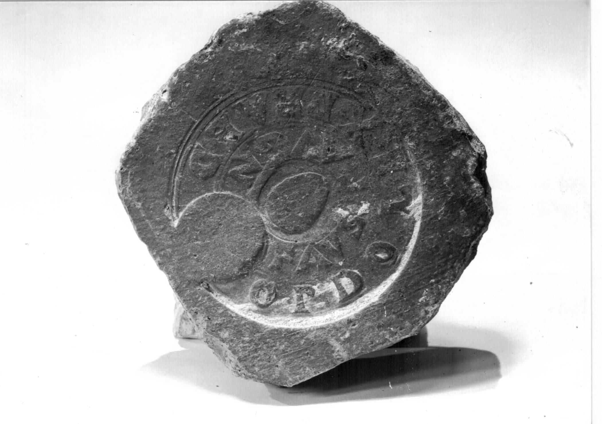 mattone, con bollo - età romana imperiale (sec. II d.C)