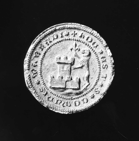castello e leone rampante (calco di sigillo) di Lelli Oronzio (bottega) (ultimo quarto sec. XIX)