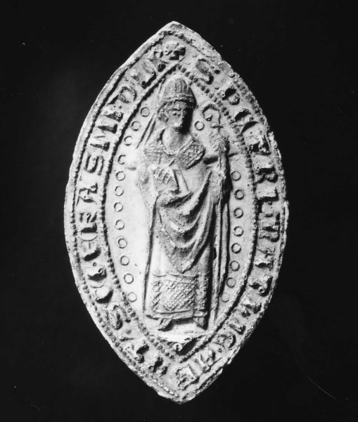 Sant'Erasmo (calco di sigillo) di Lelli Oronzio (bottega) (ultimo quarto sec. XIX)