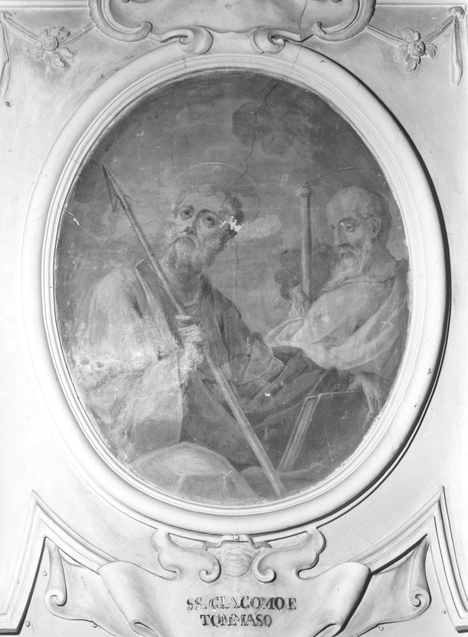 Santi Giacomo e Tommaso (dipinto murale) - ambito toscano (sec. XVIII)