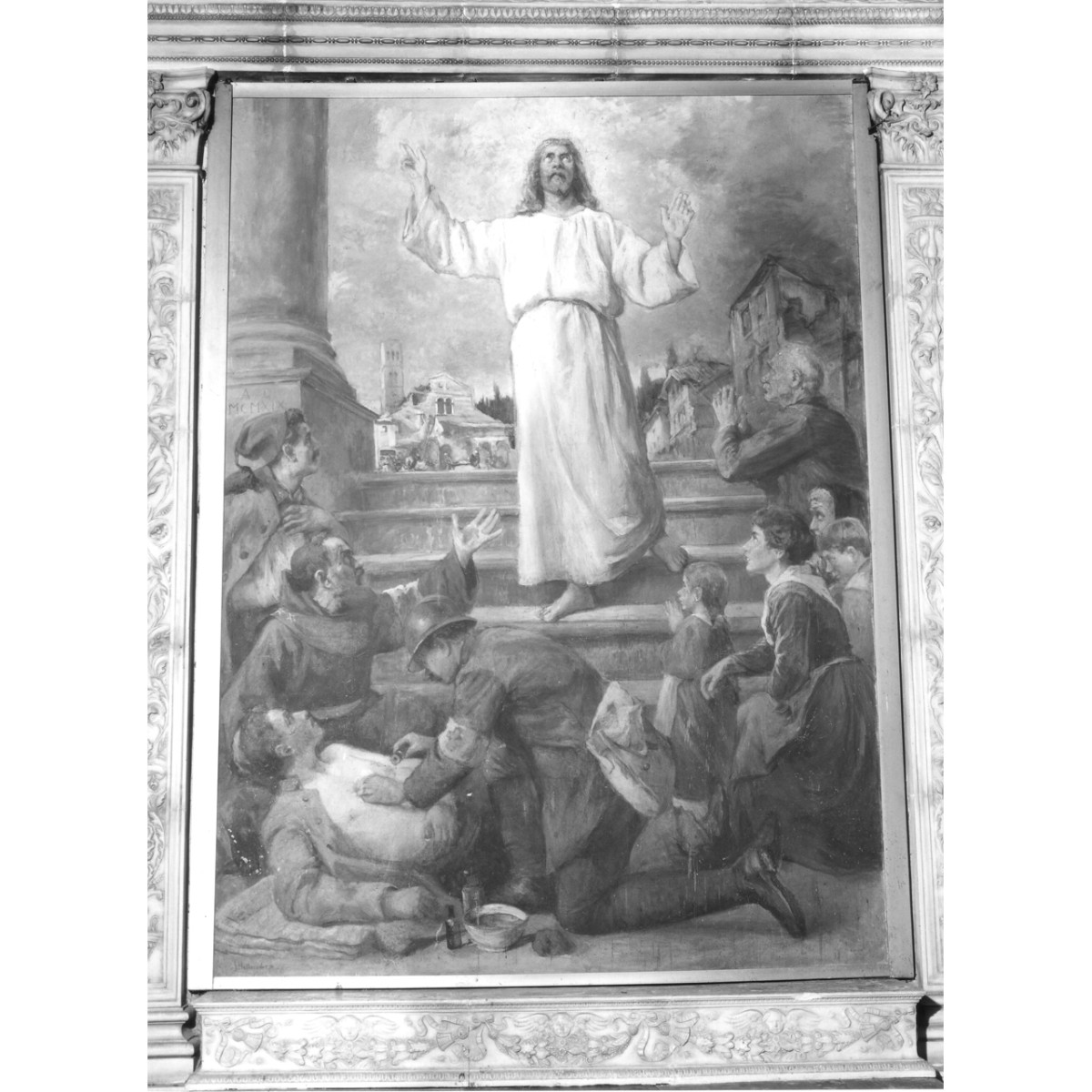 Gesù che conforta i deboli (dipinto) di Hollaender Alfonso (primo quarto sec. XX)