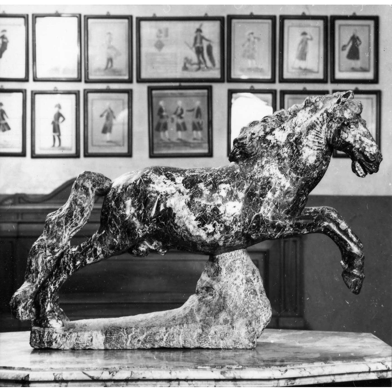 cavallo (scultura) di Baratta Andrea (seconda metà sec. XVII)
