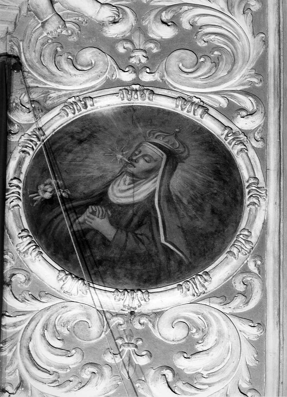 Santa Elisabetta del Portogallo (dipinto murale) di Bamberini Anton Domenico (attribuito) (fine sec. XVII)