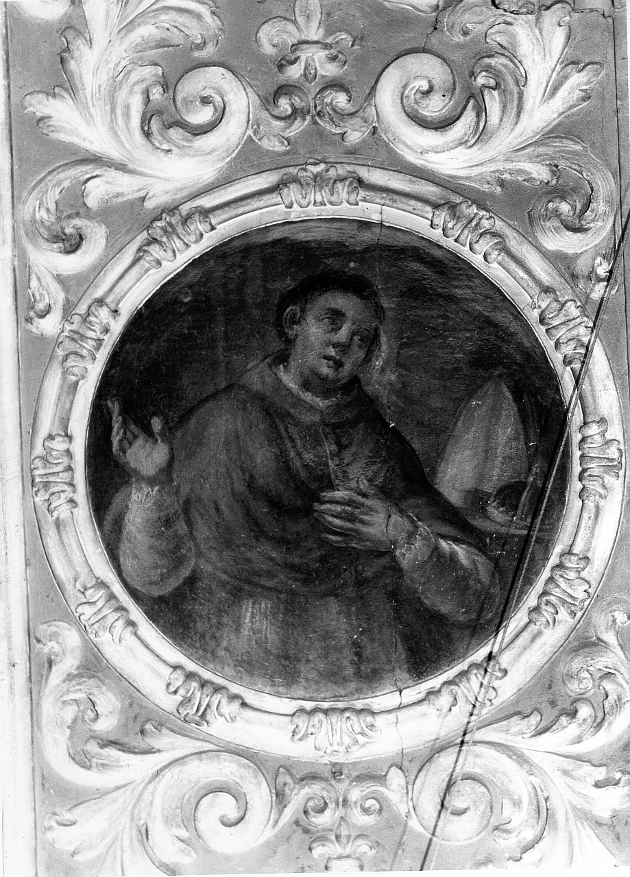 San Ludovico di Tolosa (dipinto murale) di Bamberini Anton Domenico, Casini Attilio (sec. XVII)