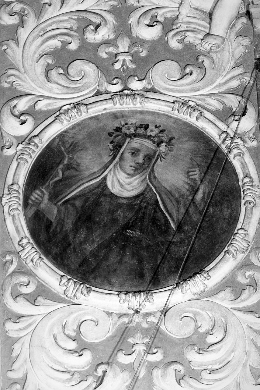 Santa Rosa da Viterbo (dipinto murale) di Bamberini Anton Domenico (attribuito) (fine sec. XVII)