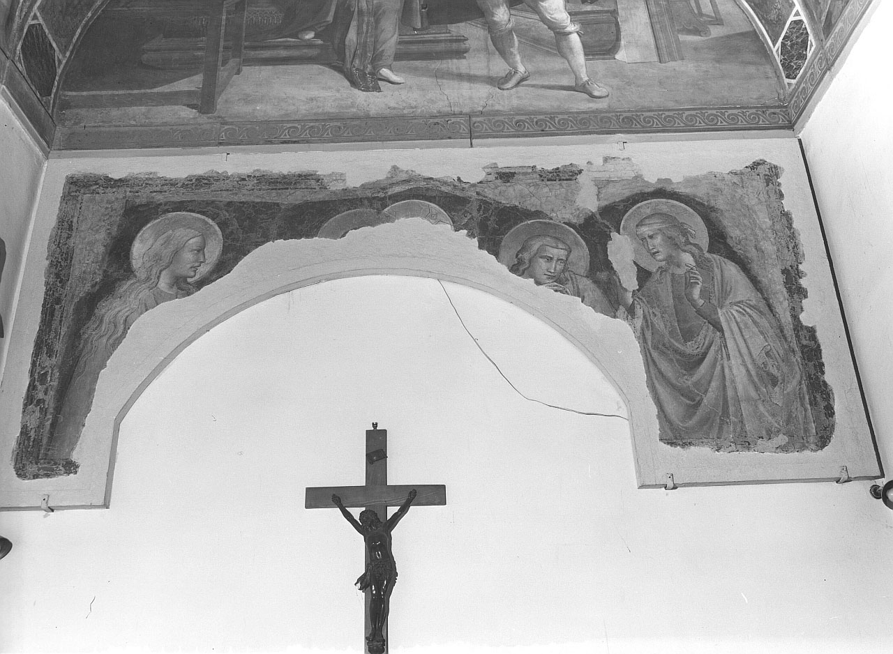 pietà (dipinto murale staccato) - ambito fiorentino (sec. XIV)
