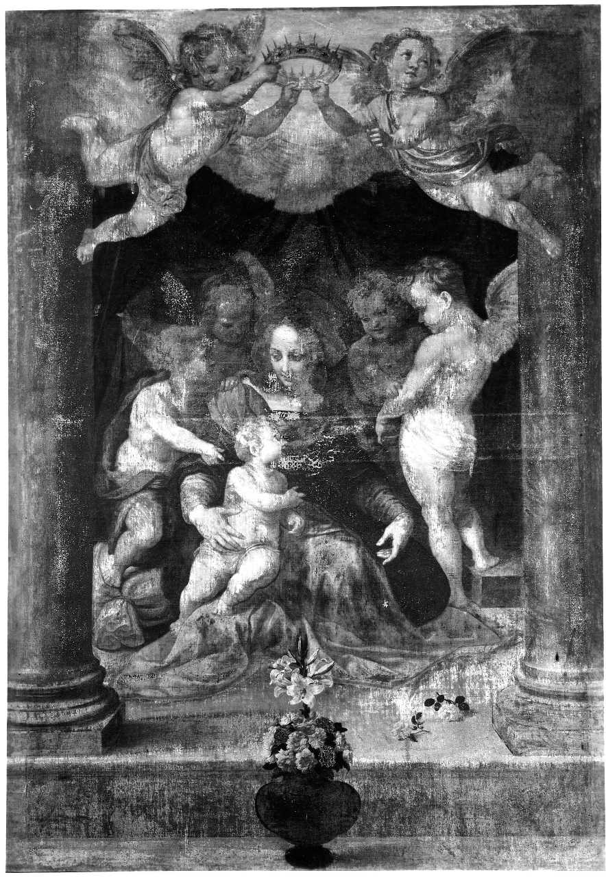 Madonna con Bambino e angeli (dipinto) - ambito fiorentino (prima metà sec. XVII)