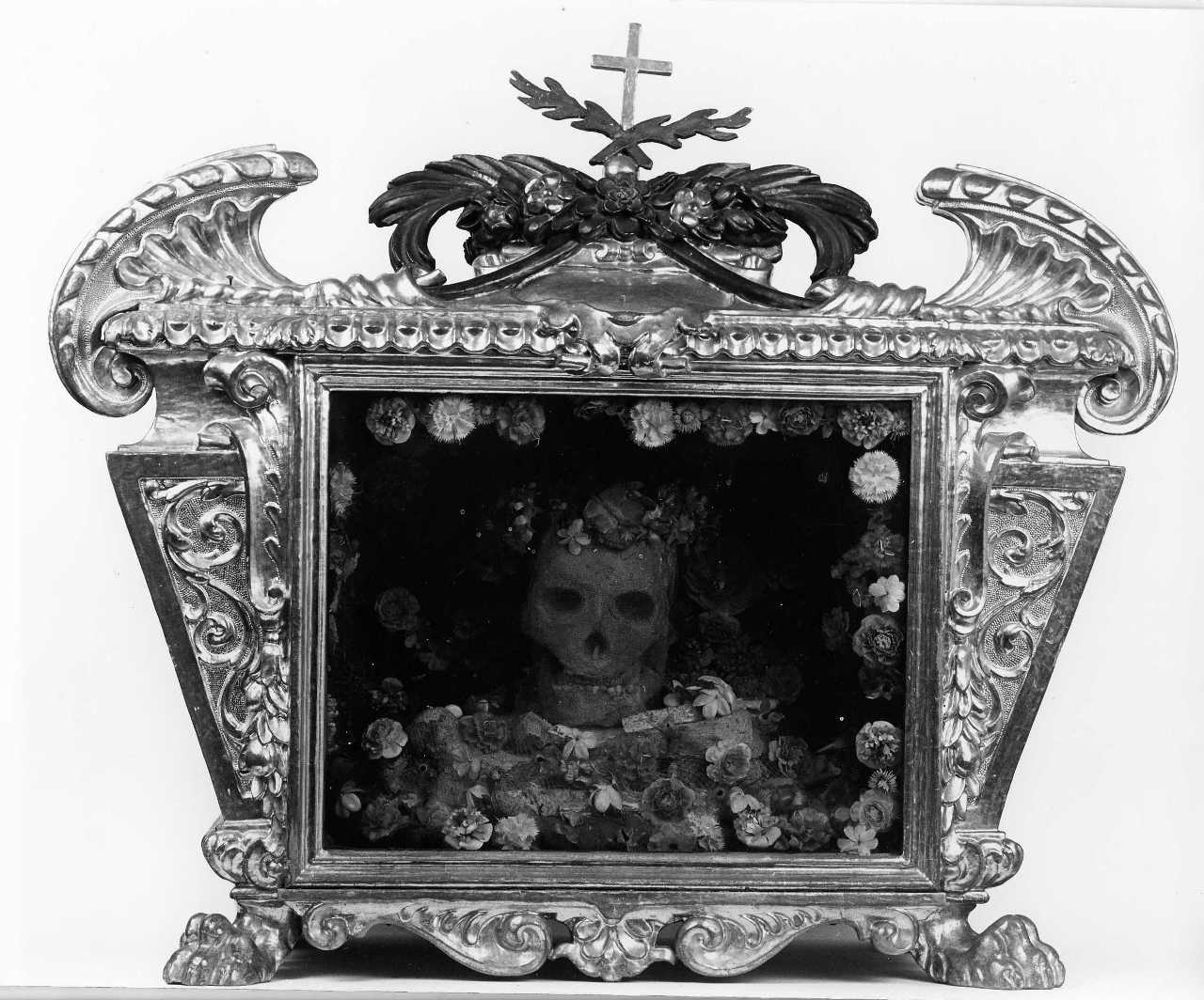 reliquiario a teca - a urna - bottega toscana (metà sec. XVII, sec. XIX)