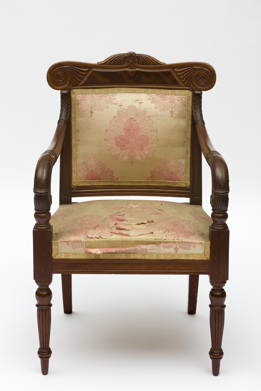 sedia - a braccioli, serie di Peters, Henry Thomas (attribuito) - ambito ligure (prima metà secolo XIX)